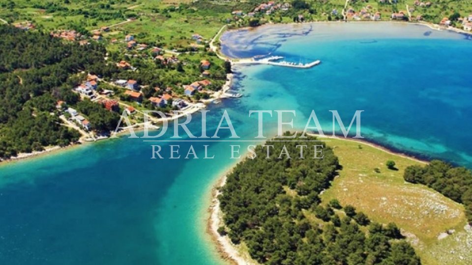 BUILDING LAND, EXCELLENT POSITION, 190 M FROM THE SEA, PAŠMAN - MRLJANE