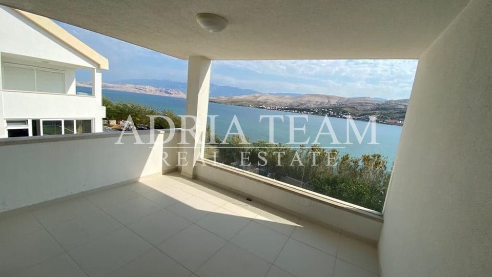 TWO BEDROOM APARTMENT WITH BEAUTIFUL SEA VIEW, 50 M FROM THE SEA, PAG