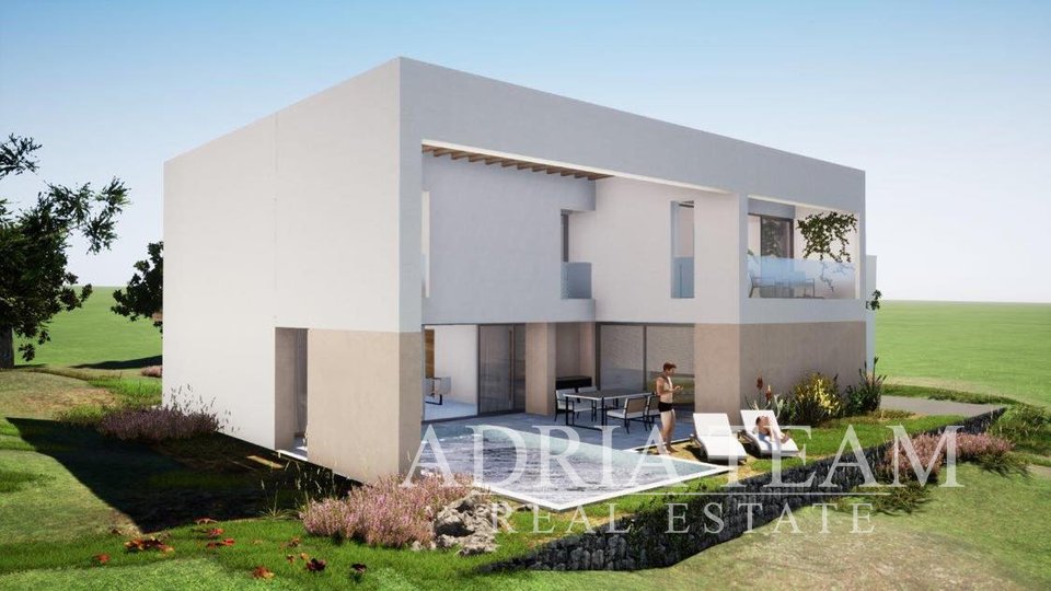 VILA S BAZENOM, 220 M OD MORA, NIN - ZATON