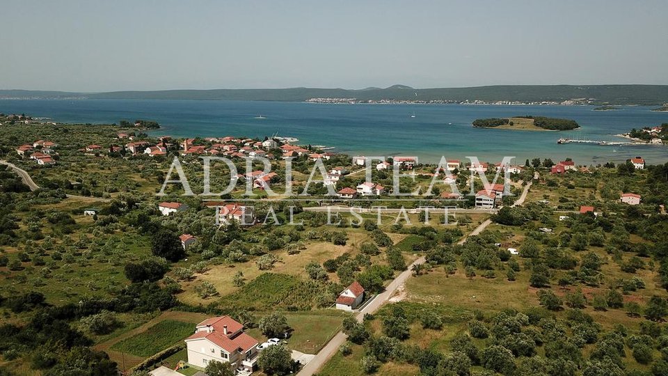 BUILDING LAND, EXCELLENT POSITION, 200 M FROM THE SEA, PAŠMAN - MRLJANE