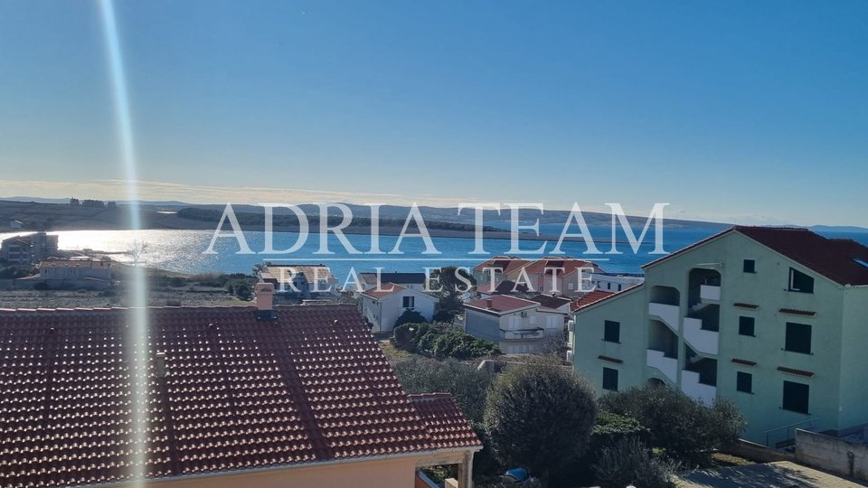 HOUSE WITH 2 RESIDENTIAL UNITS, 200 M FROM THE SEA, BEAUTIFUL OPEN VIEW FROM THE FLOOR! PAG - POVLJANA