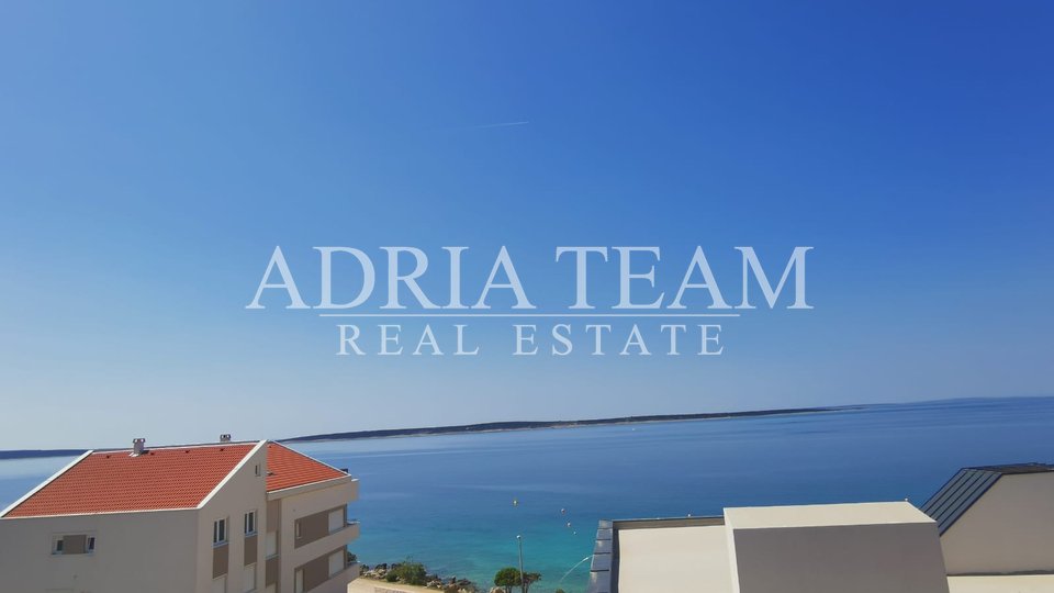 LUXURY APARTMENT WITH BEAUTIFUL VIEW, 100 m FROM THE SEA, NEW CONSTRUCTION - MANDRE, PAG