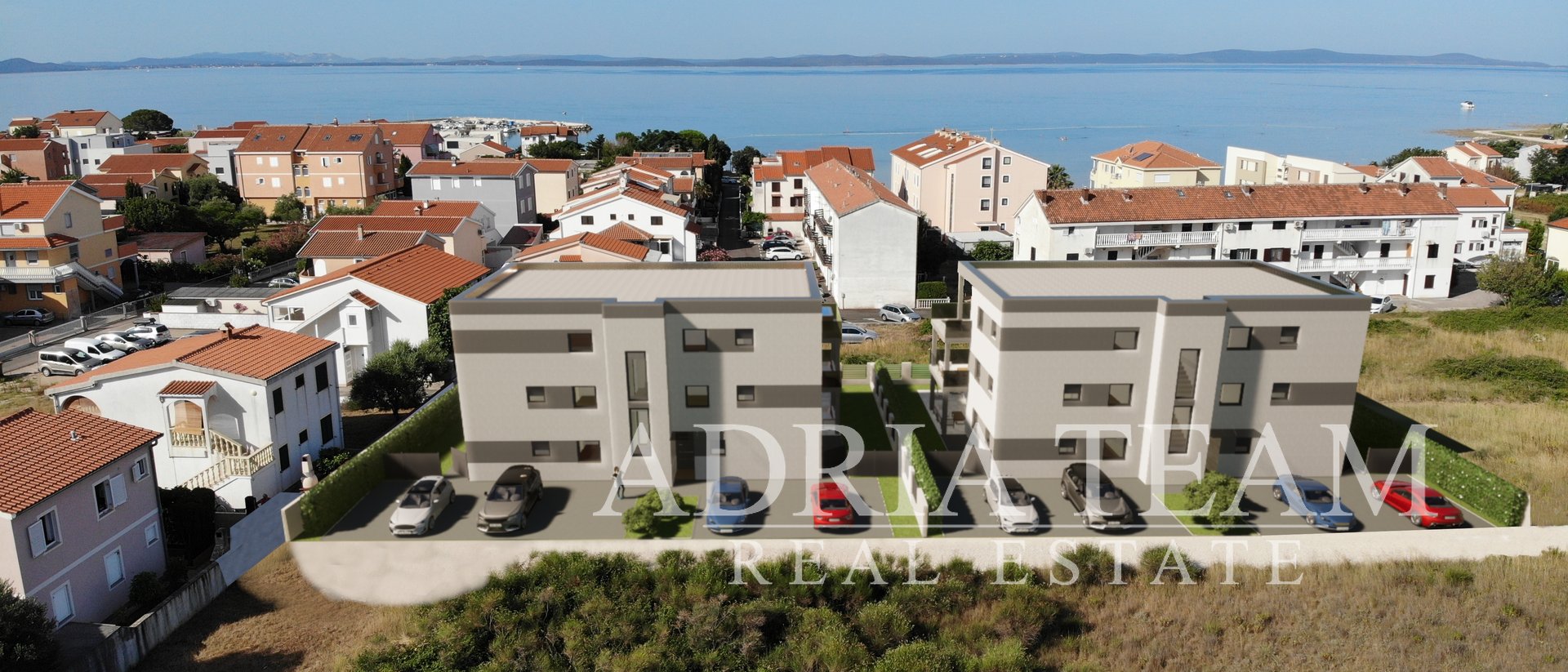 APARTMÁNY V BYTOVÝCH DOMECH, NOVOSTAVBA, 150 m OD MOŘE - PRIVLAKA