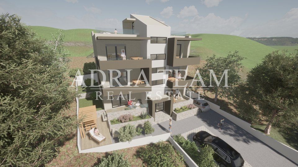 PRE-SALE !!! APARTMENTS IN NEW BUILDING! 180 M FROM THE SEA, SELINE - STARIGRAD