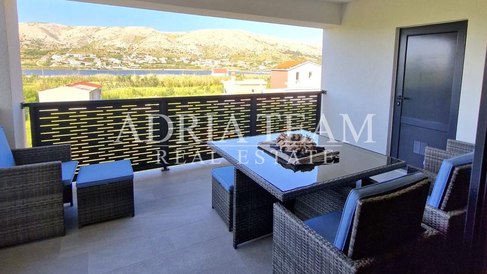 APARTMENTS IN NEW BUILDING WITH SEA VIEW, QUIET POSITION !! PAG