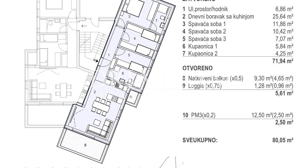 Holiday Apartment, 68 m2, For Sale, Pag - Šimuni