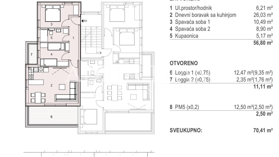 Ferienwohnung, 70 m2, Verkauf, Pag - Šimuni