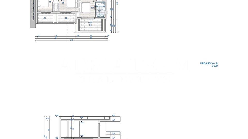 BUILDING LAND WITH PERMIT FOR TWO VILLAS WITH SWIMMING POOL, TOP POSITION, RTINA - RAŽANAC