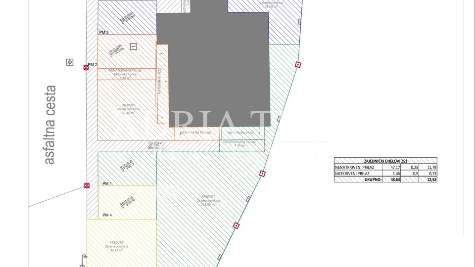 APARTMÁNY V BYTOVÉM DOMU SE ZAHRADOU, KLIDNÁ A TICHÁ LOKALITA, POSEDARJE - ZADAR