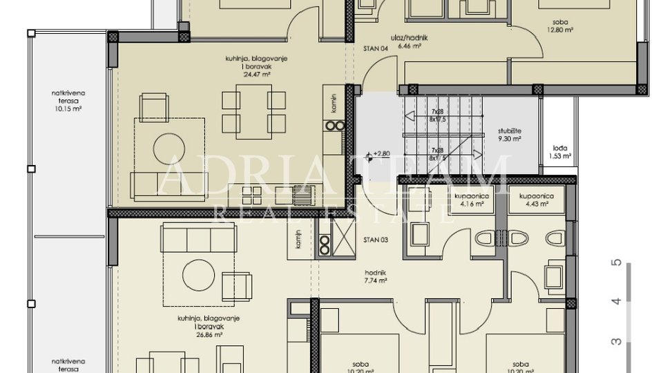 Ferienwohnung, 63 m2, Verkauf, Bibinje