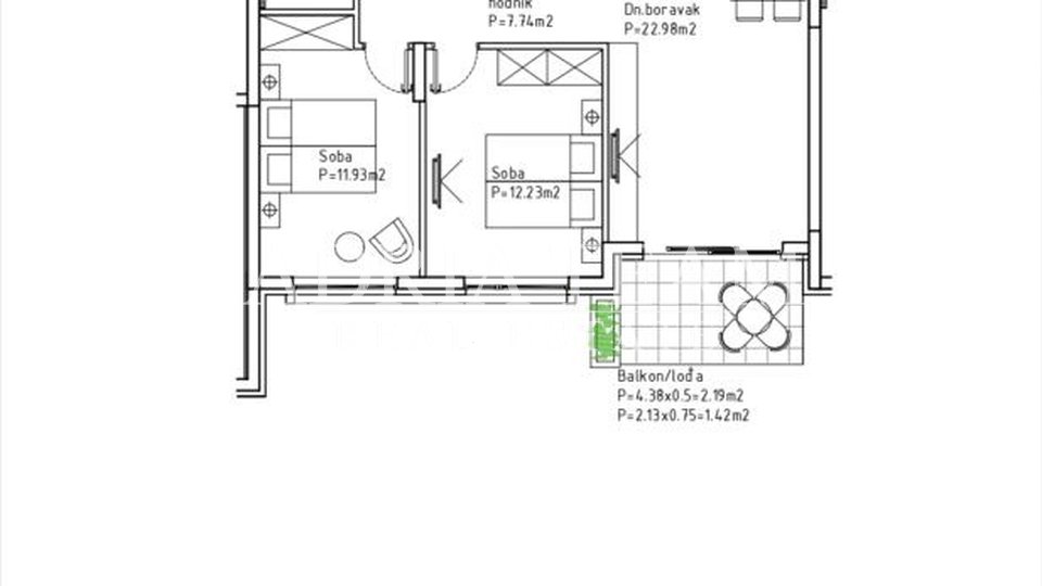 APARTMANI U KOMPLEKSU STAMBENIH ZGRADA U IZGRADNJI, ZGRADA 3 - MAKARSKA