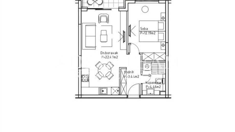 APARTMENTS IN THE RESIDENTIAL BUILDING COMPLEX UNDER CONSTRUCTION, BUILDING 3 - MAKARSKA