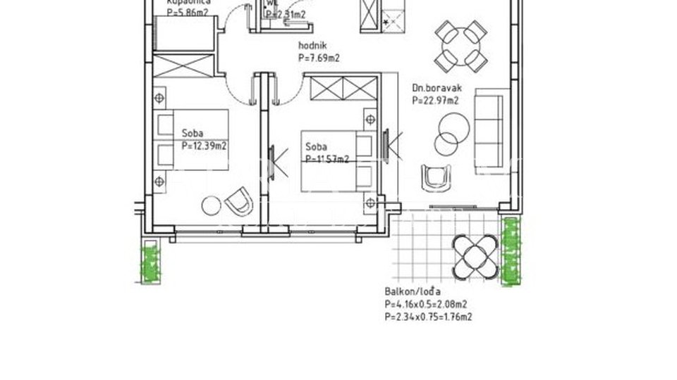 Ferienwohnung, 27 m2, Verkauf, Makarska