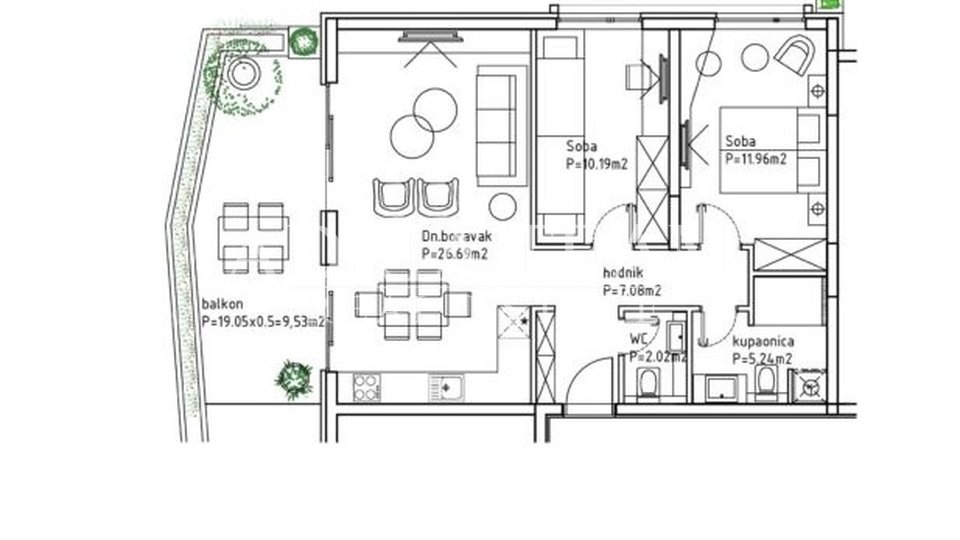 Ferienwohnung, 27 m2, Verkauf, Makarska