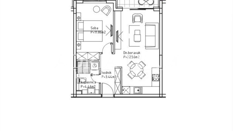 APARTMÁNY V KOMPLEXU BYTOVÝCH DOMŮ VE VÝSTAVBĚ, BUDOVA 3 - MAKARSKÁ