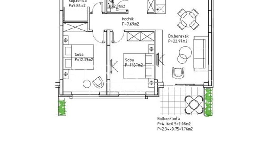 Ferienwohnung, 27 m2, Verkauf, Makarska