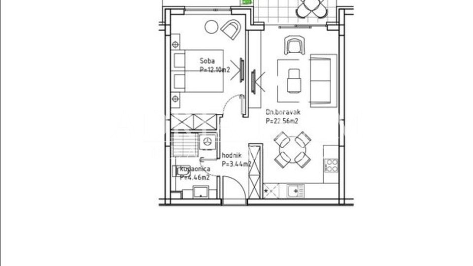 APARTMANI U KOMPLEKSU STAMBENIH ZGRADA U IZGRADNJI, ZGRADA 3 - MAKARSKA