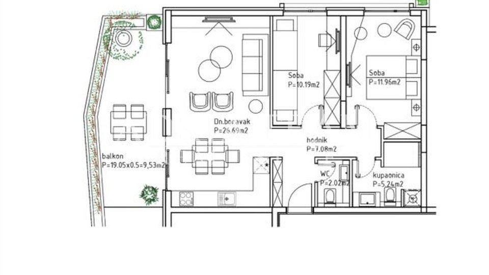 Ferienwohnung, 27 m2, Verkauf, Makarska