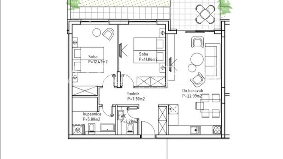 APARTMANI U KOMPLEKSU STAMBENIH ZGRADA U IZGRADNJI, ZGRADA 3 - MAKARSKA