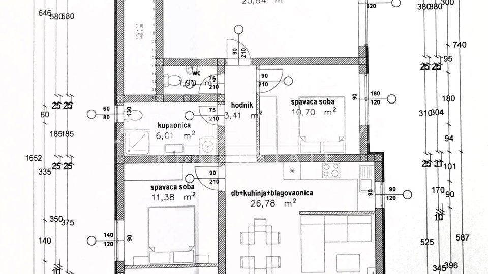 VILA S TRI STAMBENE JEDINICE I POGLEDOM NA MORE - VIR, JUŽNA STRANA