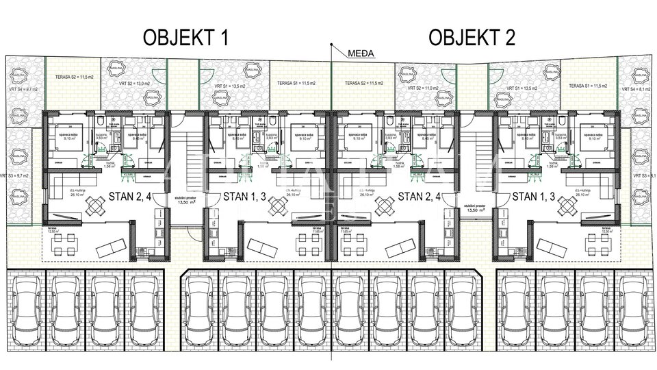 Ferienwohnung, 108 m2, Verkauf, Vir