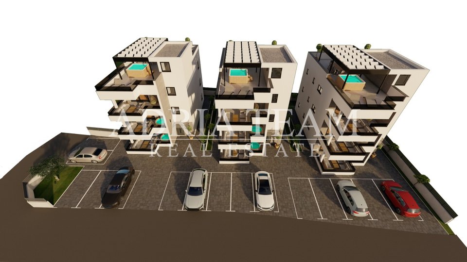 APARTMENTS IN RESIDENTIAL BUILDINGS COMPLEX UNDER CONSTRUCTION, 200 m FROM THE SEA - VIR