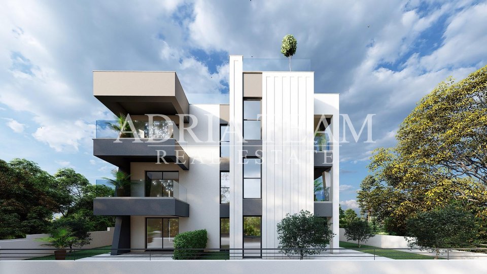 DVOUPOKOJOVÉ APARTMÁNY - BUDOVA  C - S VÝHLEDEM NA MOŘE, 350 m OD MOŘE, ZADAR - DIKLOVAC