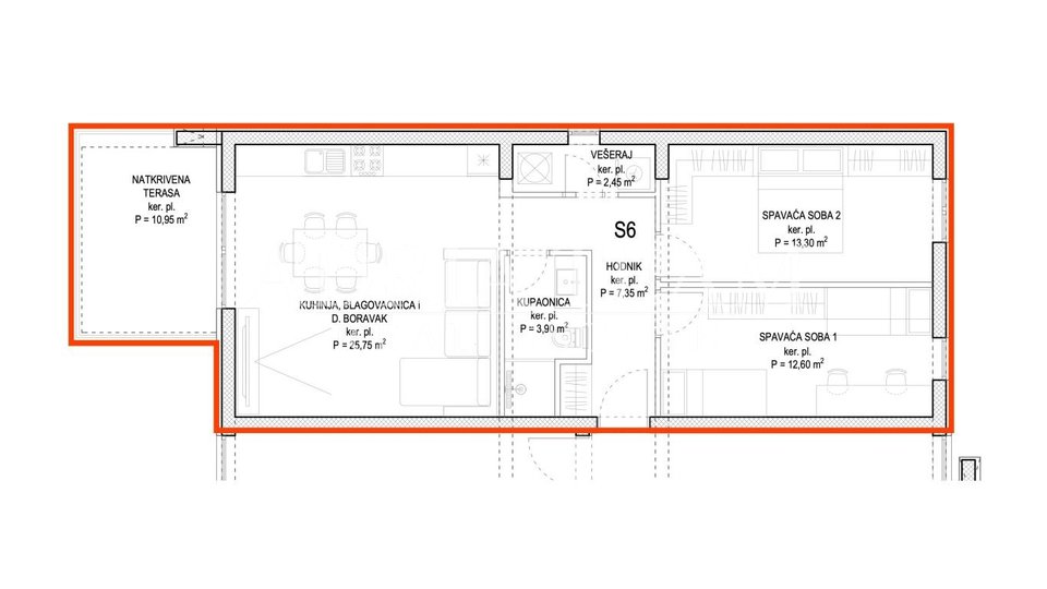 Ferienwohnung, 96 m2, Verkauf, Zadar - Diklovac