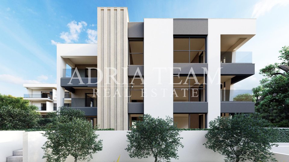 DVOUPOKOJOVÉ APARTMÁNY - BUDOVA B - S VÝHLEDEM NA MOŘE, 350 m OD MOŘE, ZADAR - DIKLOVAC