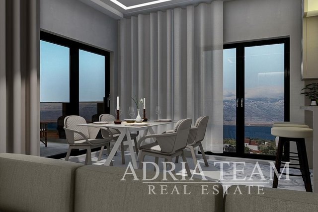 APARTMÁNY S VÝHLEDEM NA MOŘE A VELEBIT, 400 m OD MOŘE, SABUNIKE - ZADAR