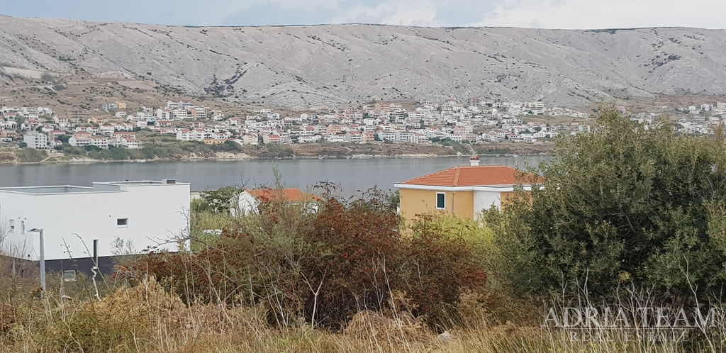 BUILDING LAND WITH SEA VIEW, 200 m FROM THE SEA, PAG