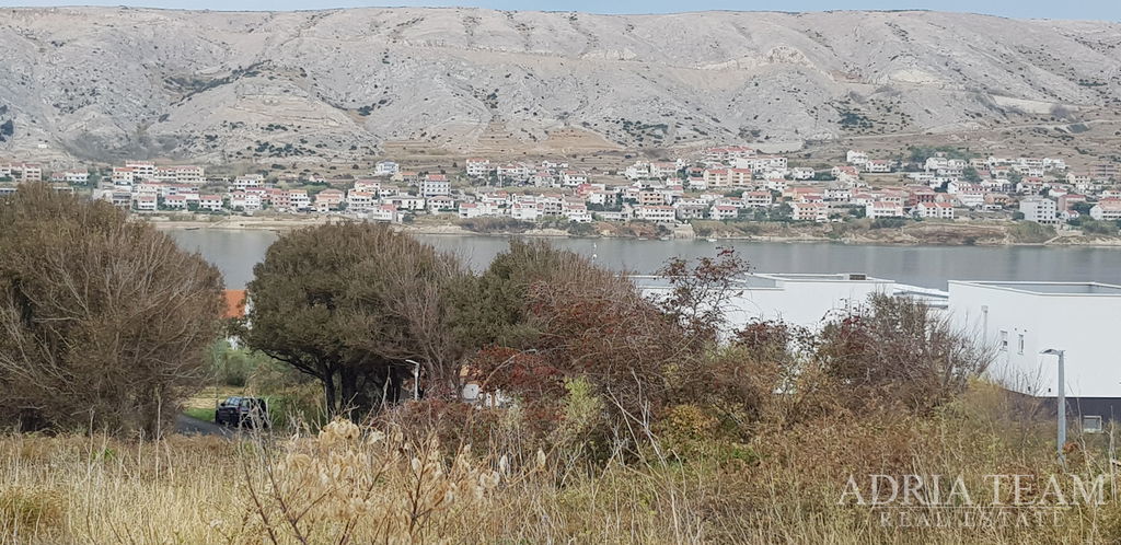 BUILDING LAND WITH SEA VIEW, 200 m FROM THE SEA, PAG
