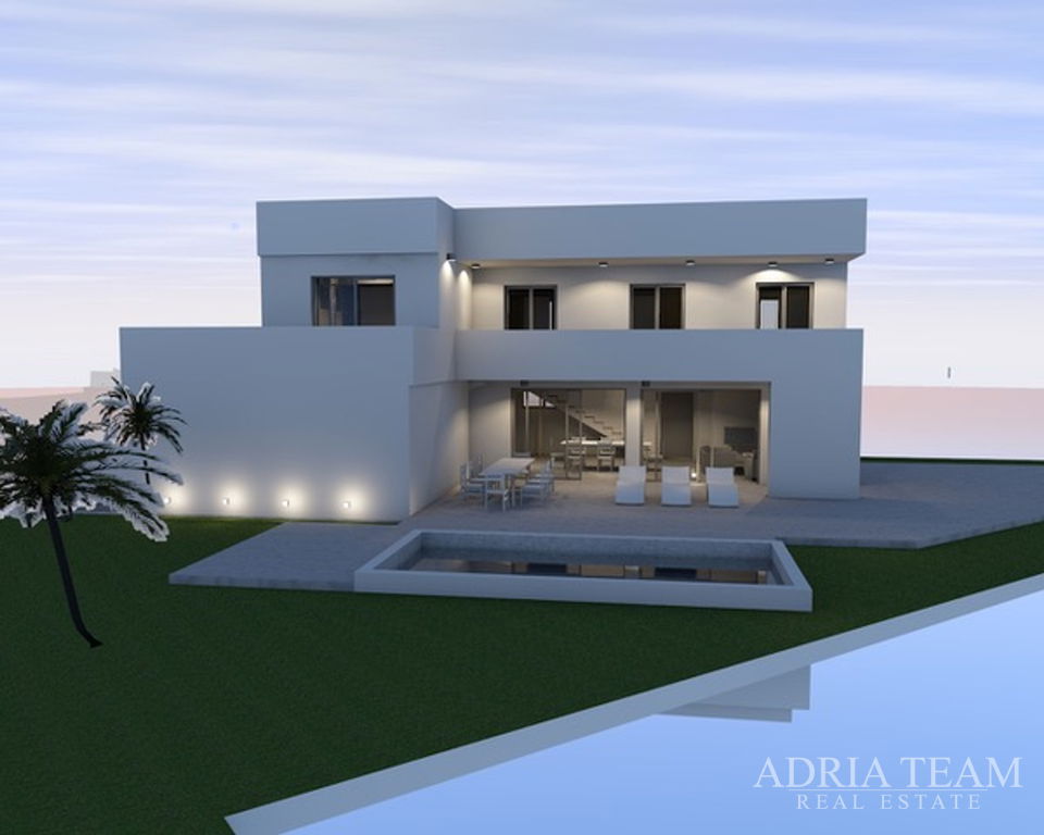 Family villa with pool, Vir