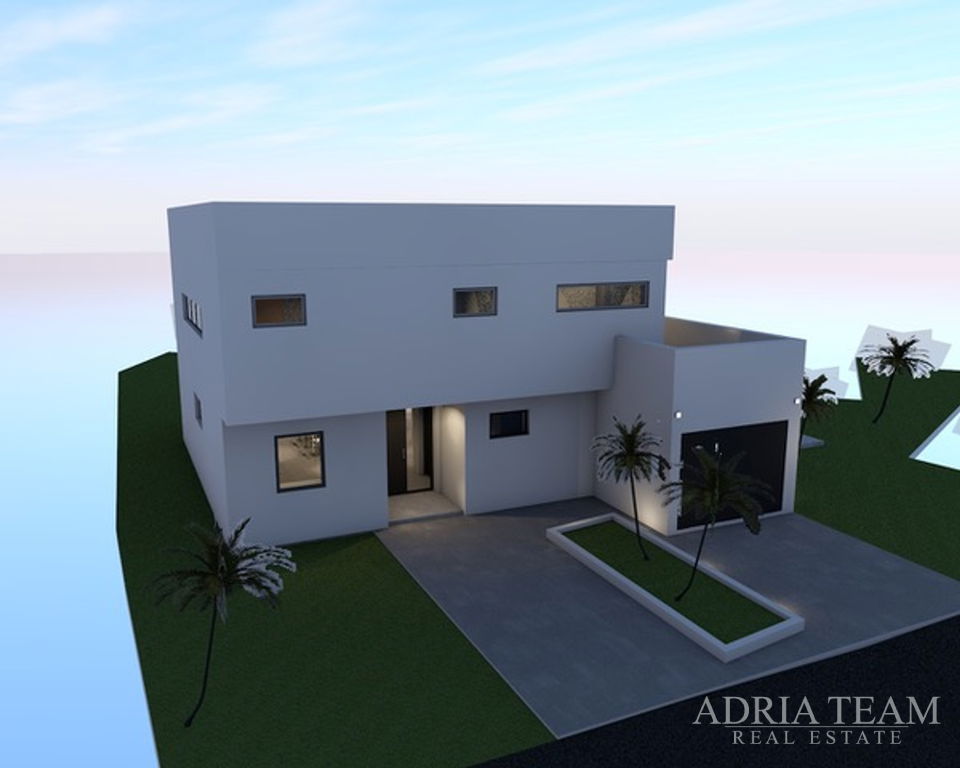 Family villa with pool, Vir