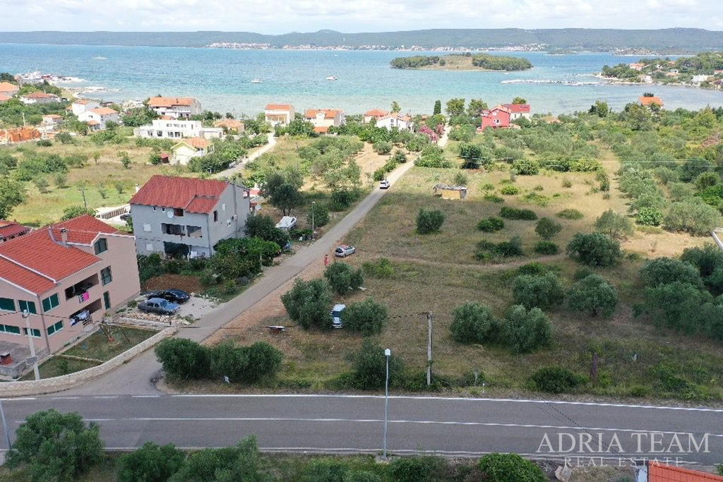 BUILDING LAND WITH SEA VIEW, 200 m FROM THE SEA - MRLJANE,  PAŠMAN