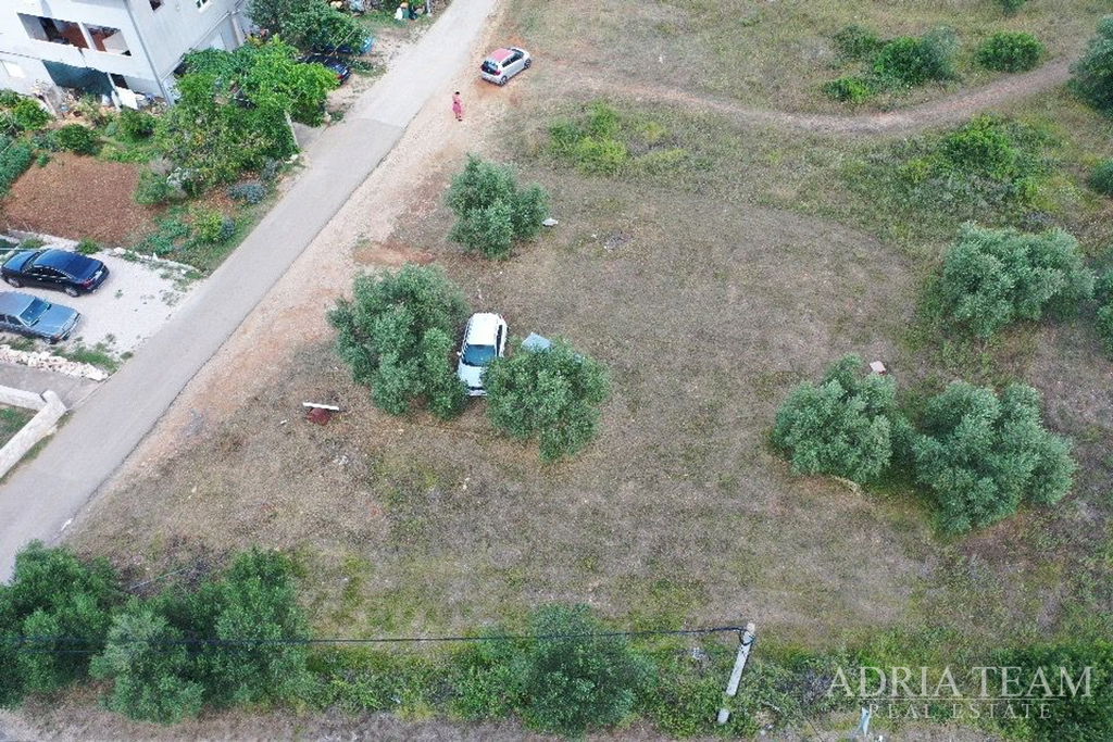 BUILDING LAND WITH SEA VIEW, 200 m FROM THE SEA - MRLJANE,  PAŠMAN