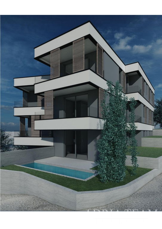 APARTMENT S1 IN A RESIDENTIAL BUILDING, NEWLY BUILT, 100m FROM THE SEA - ŠIMUNI, PAG