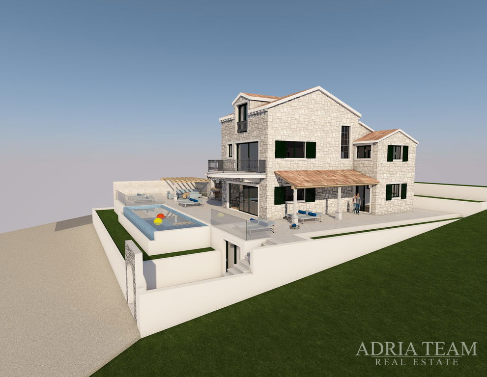 VILLA IN THE FIRST ROW TO THE SEA - PRIŽBA, KORČULA