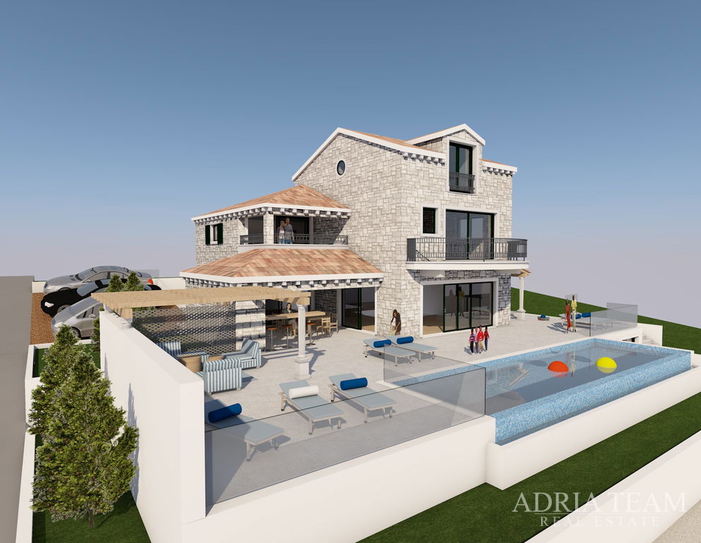 VILLA IN THE FIRST ROW TO THE SEA - PRIŽBA, KORČULA