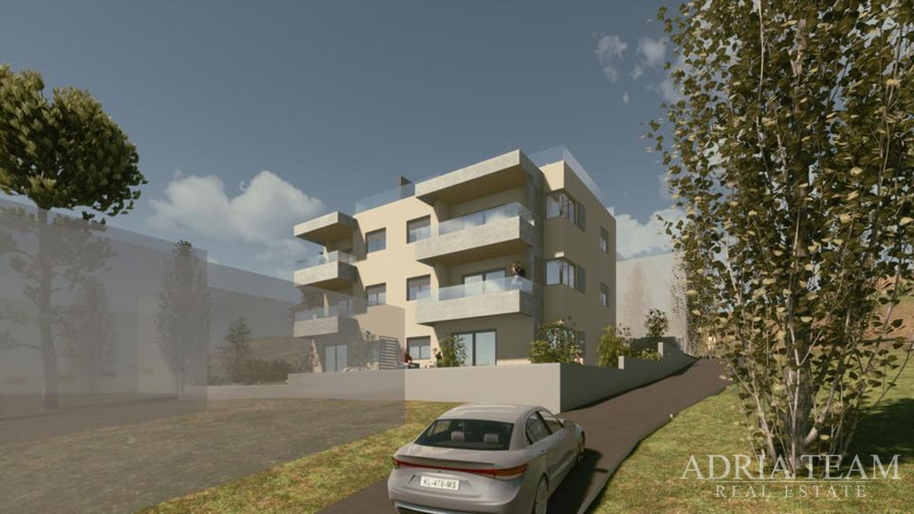 APARTMENT A0 IN A RESIDENTIAL BUILDING IN A NEW DEVELOPMENT, BEAUTIFUL VIEW, 45m FROM THE SEA - VINJERAC