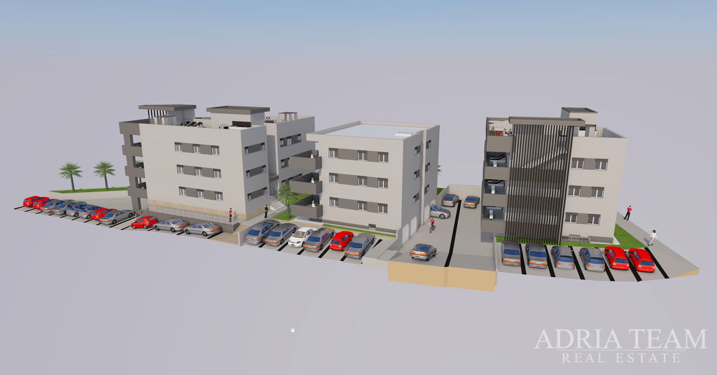 APARTMENT S5, BUILDING A, IN A NEW BUILDING WITH SEA VIEW AND FREE PARKING - SUKOŠAN