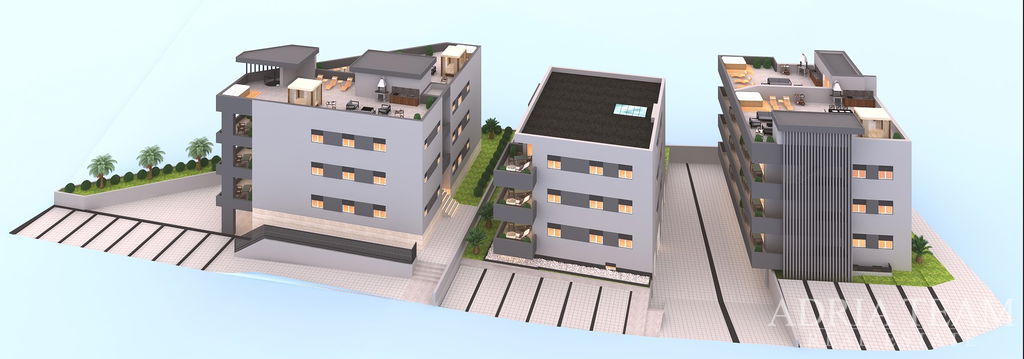 APARTMENT S5, BUILDING A, IN A NEW BUILDING WITH SEA VIEW AND FREE PARKING - SUKOŠAN