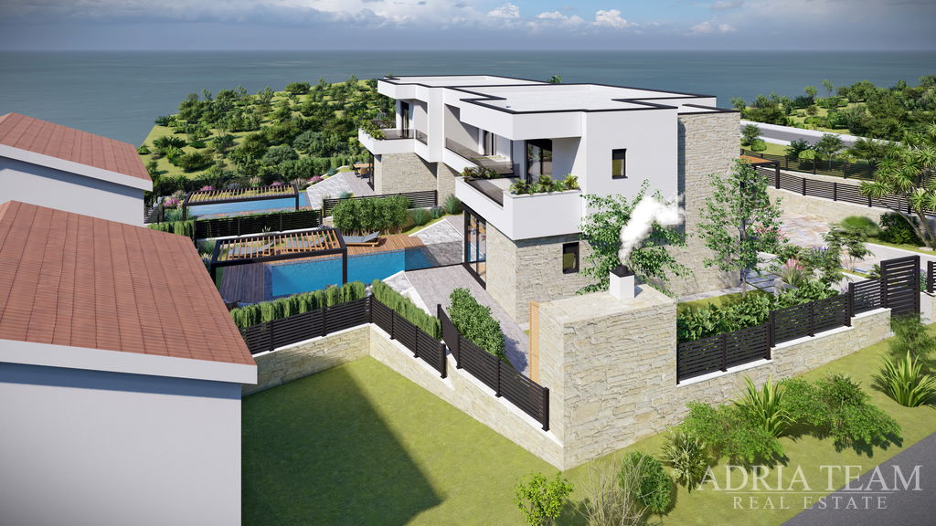BUILDING LAND WITH PERMIT FOR TWO VILLAS WITH POOL, PRIME LOCATION – RTINA, RAŽANAC