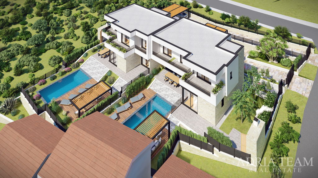 BUILDING LAND WITH PERMIT FOR TWO VILLAS WITH POOL, PRIME LOCATION – RTINA, RAŽANAC