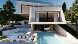 LUXURY UNIQUE VILLA WITH POOL AND OPEN SEA VIEW – STARIGRAD PAKLENICA property for sale