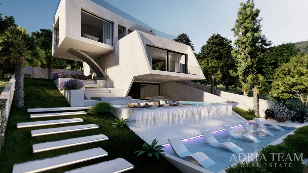 LUXURY UNIQUE VILLA WITH POOL AND OPEN SEA VIEW – STARIGRAD PAKLENICA