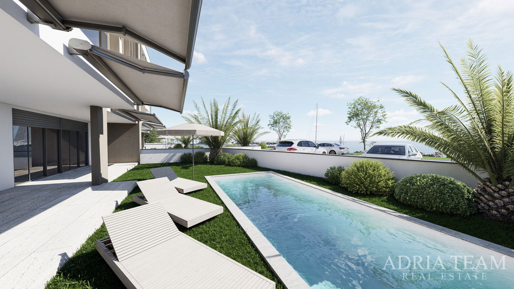 BEAUTIFUL APARTMENT, NEW BUILD, FIRST ROW TO THE SEA – ZATON