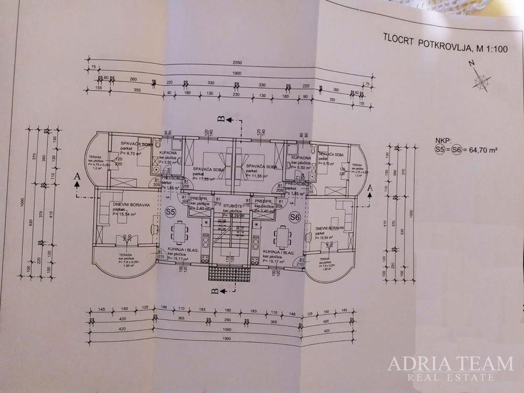 BUILDING LAND WITH PROJECT, 500 m FROM THE SEA – JASENICE, MASLENICA