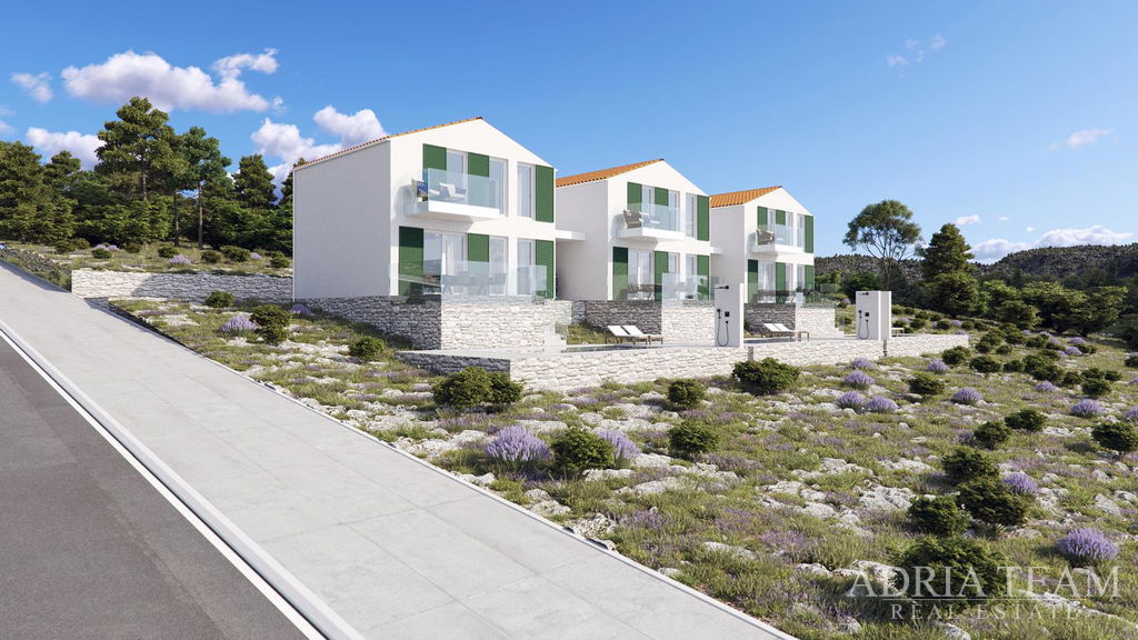 HOUSES WITH POOL, 80m FROM THE SEA, NEW CONSTRUCTION - VLAŠIĆI, PAG