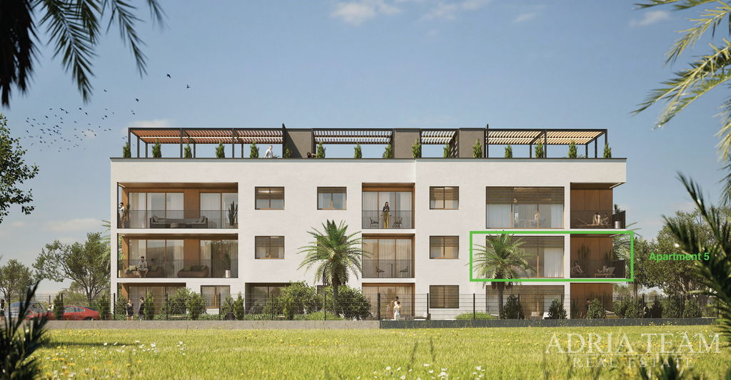 NEW BUILD – 3-BEDROOM APARTMENT WITH TERRACE AND 2 PARKING SPACES – NIN, ZADAR